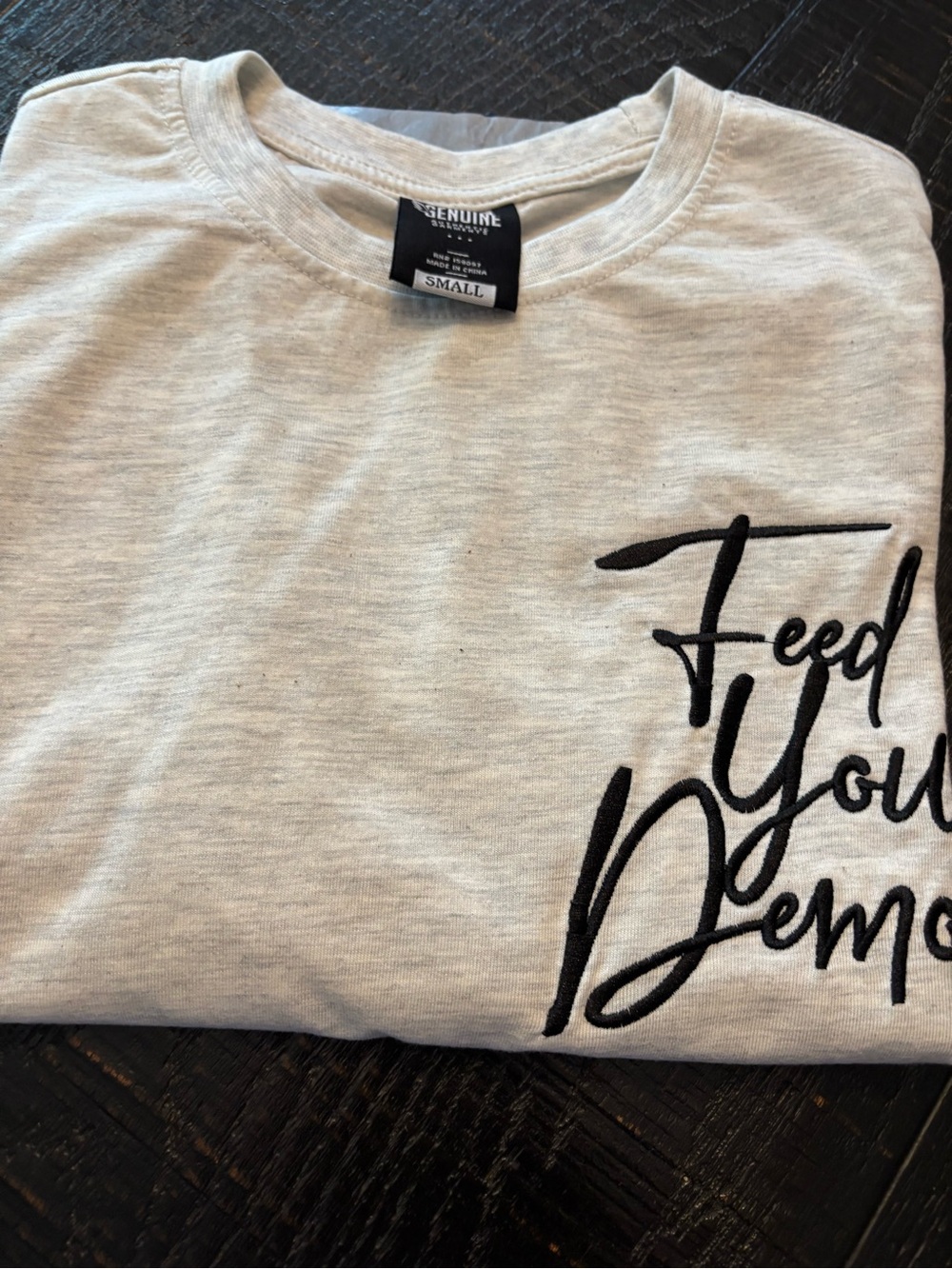 Feed Your Demons Heather Gray Tee - Small - Picture 3 of 5